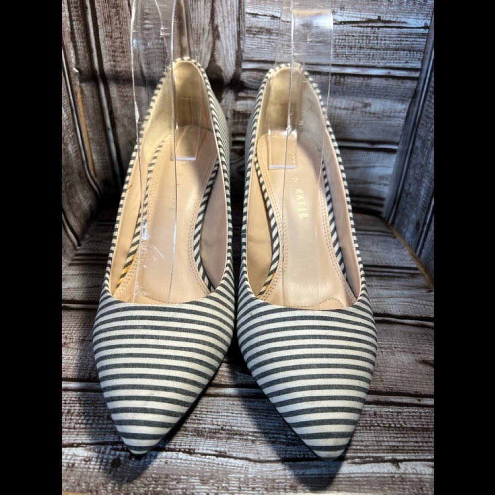 Kelly & Katie Striped Heels